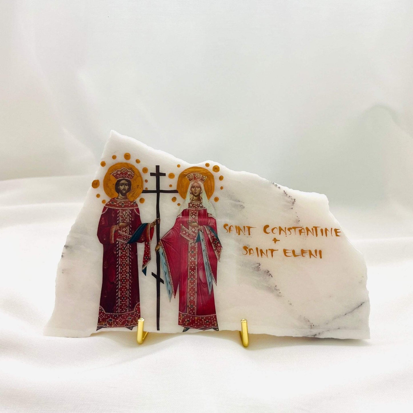 Agia Eleni And Agios Constantinos Orthodox Icon - New York Marble