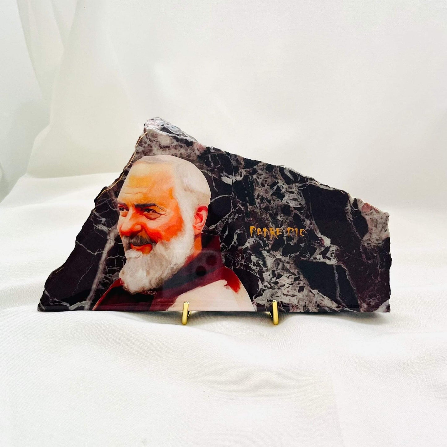 Padre Pio Catholic Icon - Russo Lepanto Marble