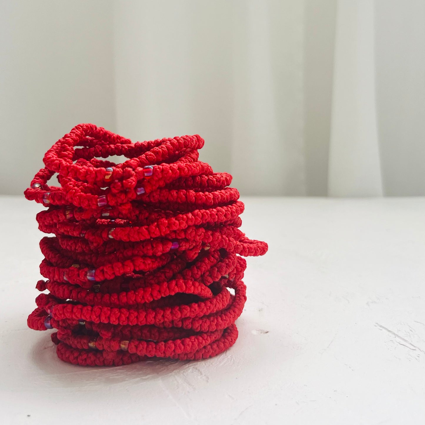 Komboskini Orthodox Prayer Rope Bracelet for Adult – Red