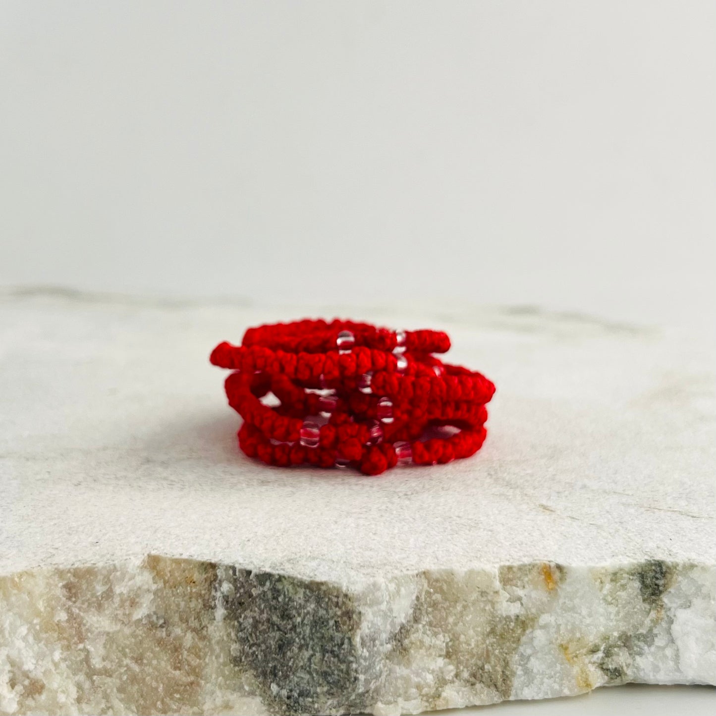 Komboskini Orthodox Prayer Rope Bracelet for Children – Red