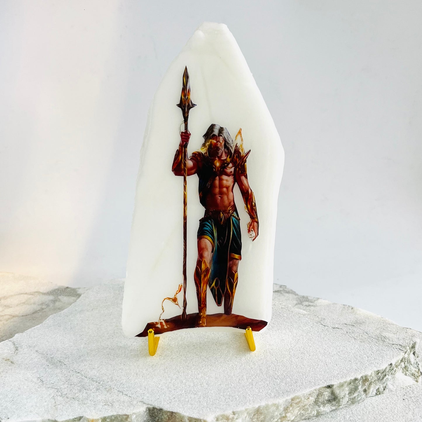 Zeus, Greek Mythological God Icon - Calacutta Marble