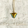 Handcrafted Cross Necklace - Turquoise