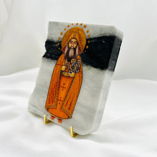 Pope Kyrillos Coptic Orthodox Icon - Eclipse Quartzite