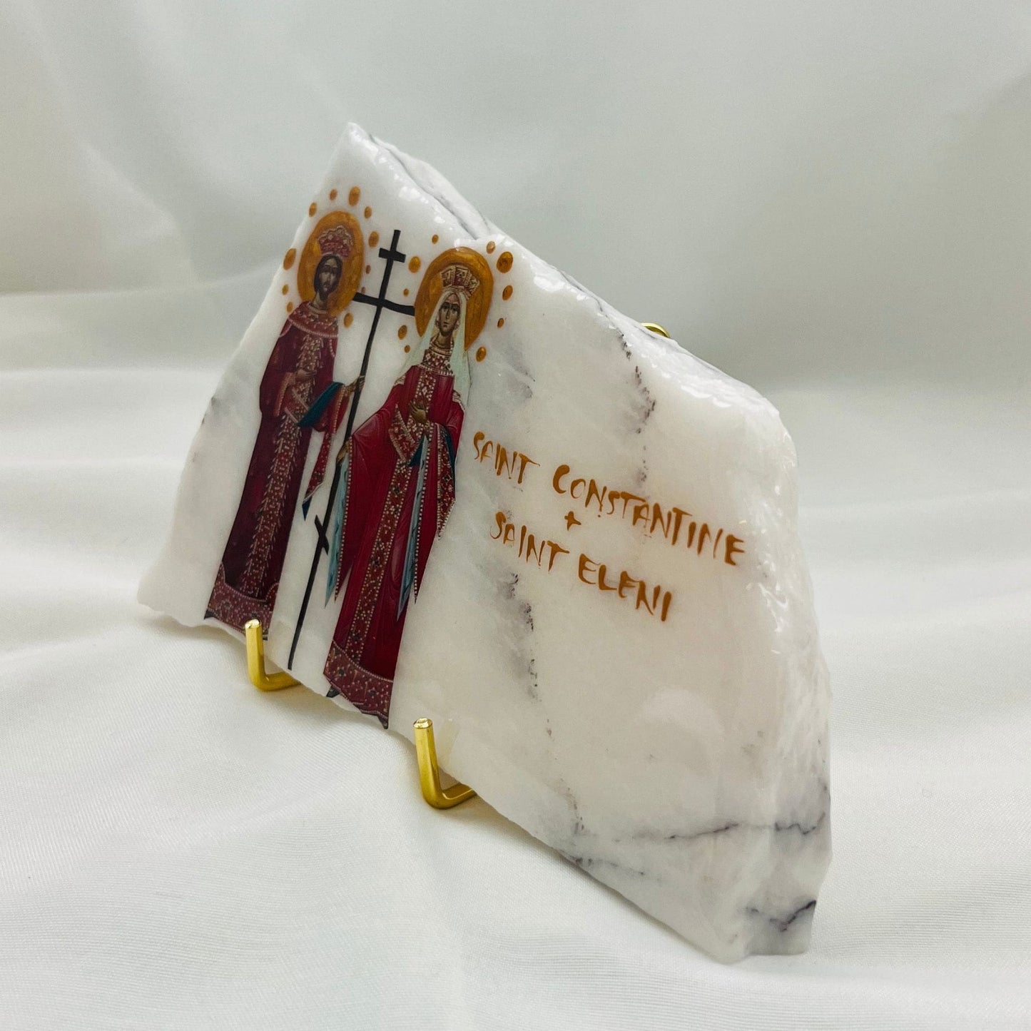 Agia Eleni And Agios Constantinos Orthodox Icon - New York Marble