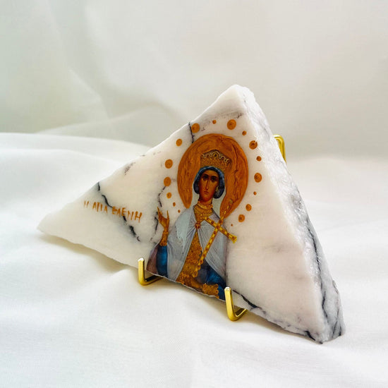 Agia Eleni / Saint Eleni Orthodox Icon - New York Marble