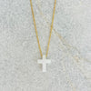 Opal cross necklace