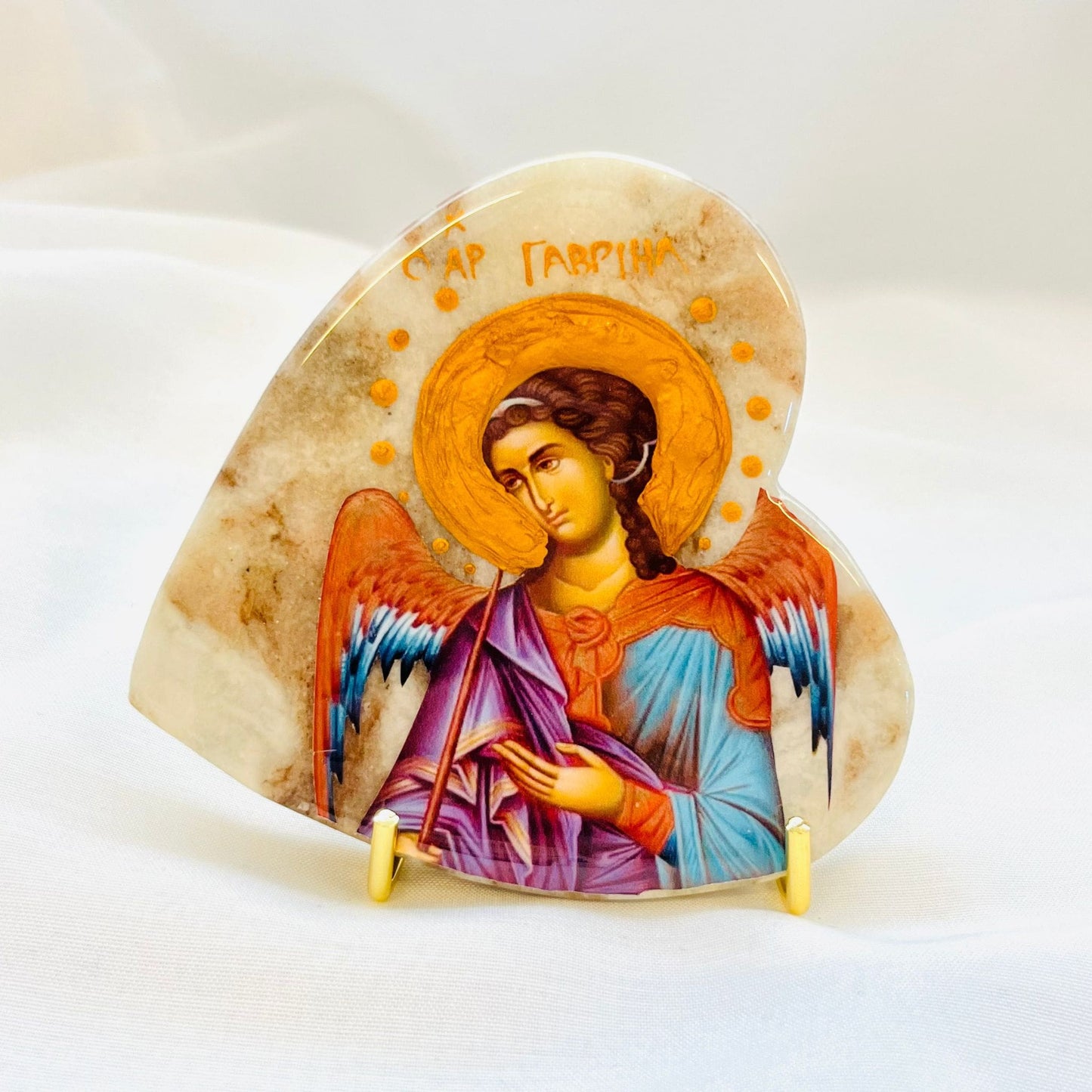 Archangel Gabriel Orthodox Icon - Onyx