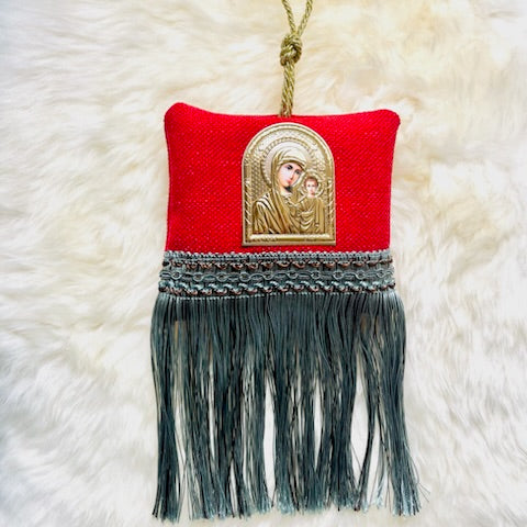 Filaxto Pillow - Panayia and Christos / The Virgin Mary and Jesus