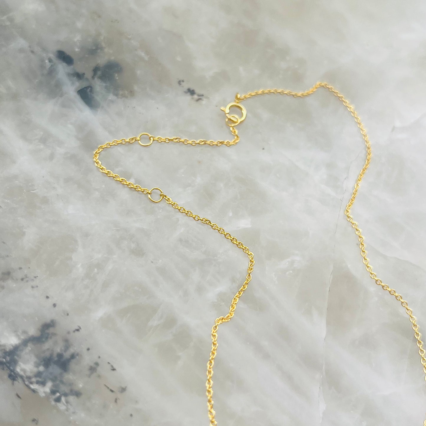 Opal cross necklace