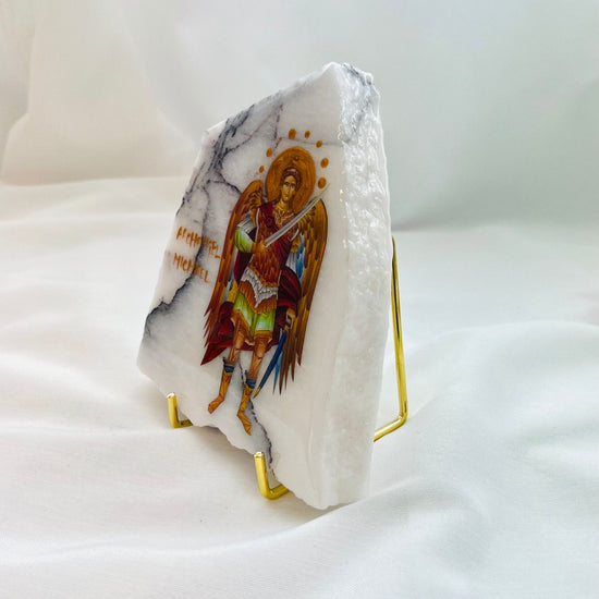Archangel Michael Orthodox Icon - New York Marble