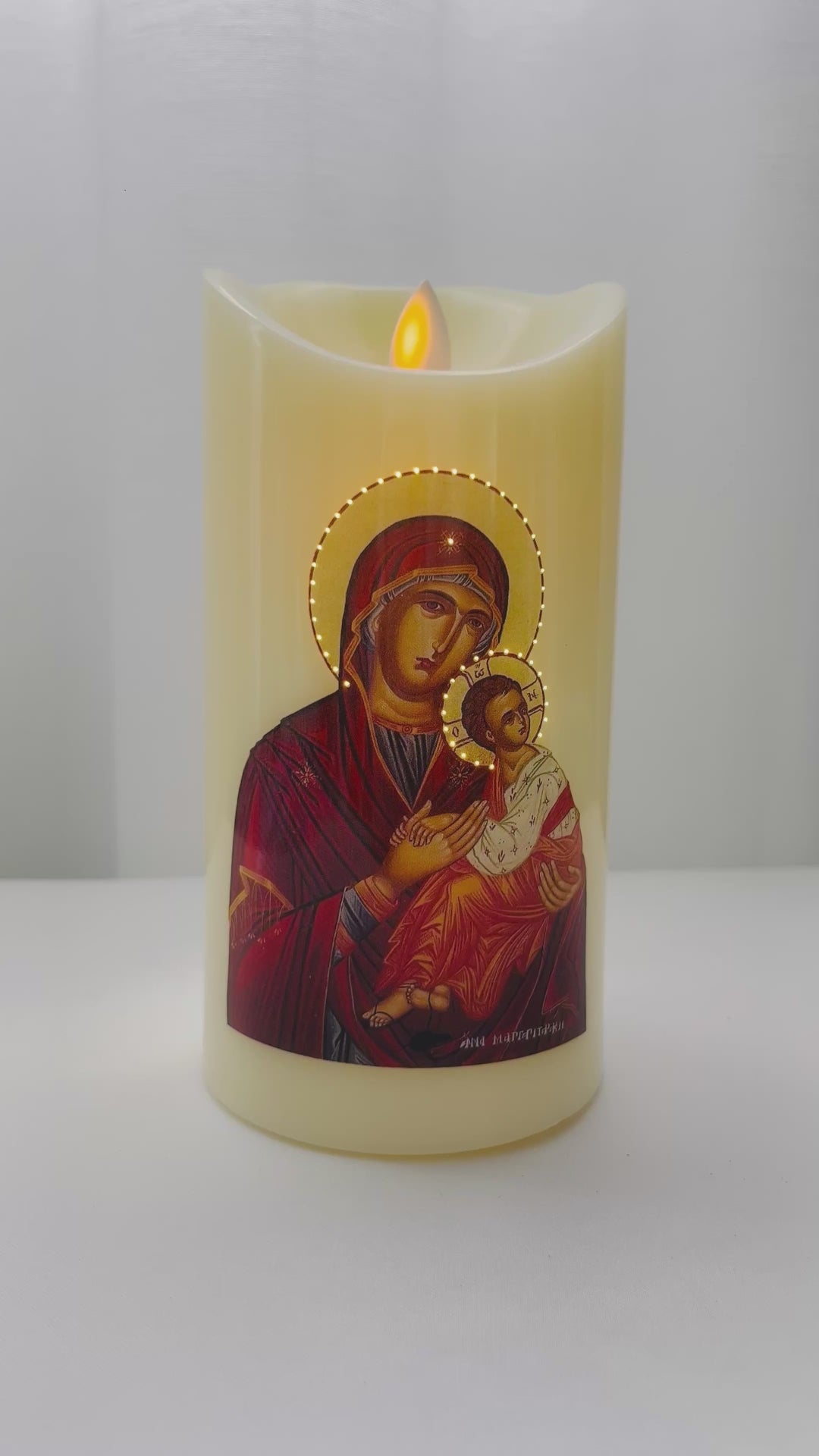 Load and play video in Gallery viewer, Mary and Jesus LED candle
