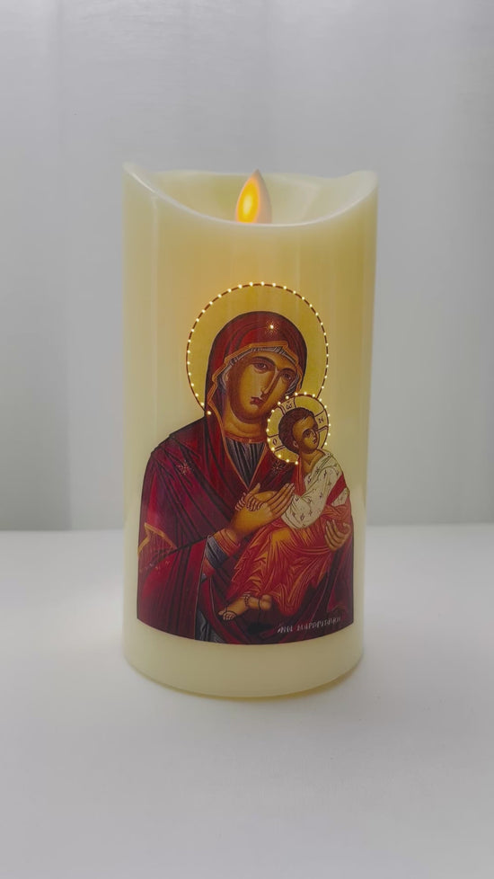 Load and play video in Gallery viewer, Mary and Jesus LED candle
