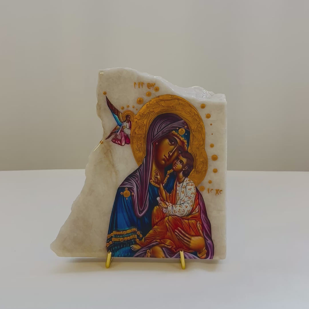 Load and play video in Gallery viewer, Panayia / Mary and Jesus
