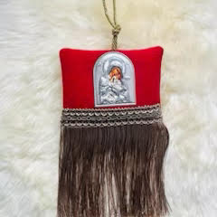 Filaxto Pillow - Panayia and Christos / The Virgin Mary and Jesus